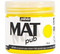 [256002] Pébéo Pot 140ml Peinture Acrylique MAT pub Jaune Primaire