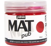 [256006] Pébéo Pot 140ml Peinture Acrylique MAT pub Rouge Magenta