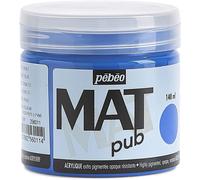 [256011] Pébéo Pot 140ml Peinture Acrylique MAT pub Bleu Cobalt