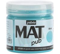 [256013] Pébéo Pot 140ml Peinture Acrylique MAT pub BLEU TURQ