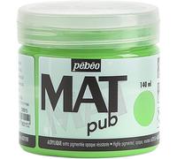 [256015] Pébéo Pot 140ml Peinture Acrylique MAT pub Vert Lumière