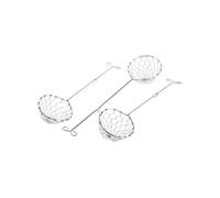 Metaltex 256015010 Écumoires à fondue Inox Pack de 3
