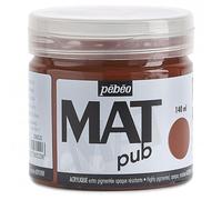 [256020] Pébéo Pot 140ml Peinture Acrylique MAT pub SIENNE BRU