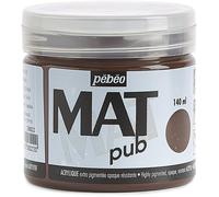 [256022] Pébéo Pot 140ml Peinture Acrylique MAT pub OMBRE BRUL