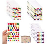2565 Pièces Gommettes Autocollantes Étoiles C urs et Ronds Brillants Autocollants de Récompense pour Cartes DIY Bricolage Décoration École et Loisirs Créatifs