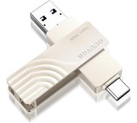 256GB Dual USB C, Type C 3.1 & USB 3.2 Flash Drive, USB C Flash Drive 2 in 1 OTG Pendrive USB C Memory Stick for Huawei/Samsung/Type C Android/Mac Pro/PC