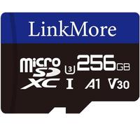 256GB Micro SDXC Card, A1, UHS-I, U3, V30, Class 10 Compatible, Read Speed up to 100MB/s, Write Speed up to 75MB/s, SD Adapter Included