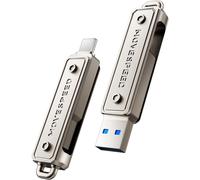 256GB USB Flash Drive - Dual Type C Drive + USB 3.2 Flash Drive with 130MB/s, External SSD High Speed Compatible with Thunderbolt 4 for iPhone 16 Series, Android Phone, MacBook/Pro/Air and
