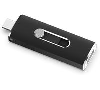 256GB USB Flash Drive, USB Type-C and USB 3.2 Reversible Connectors, Memory Stick OTG Metal Mini Flash Drive for Smartphone, Tablet, Laptop