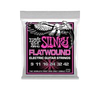 Ernie Ball Cordes pour guitare électrique Slinky Flatwound 2593 Super Slinky Tirant 9-42