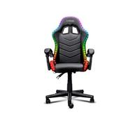 Trust Chaise gaming GXTrust 704 Roniq – Éclairage RVB 178 couleurs, accoudoirs rembourrés – Noir