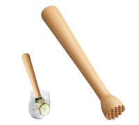 25cm × 3.5cm Pilons de Bar en Bois, Broyeur en Bois pour Cocktails, Pilon de Fermentation, Broyeur à Cocktail Pratique, Outil de Cuisine Parfait pour Broyer l'Ail, l'Avocat, les Herbes