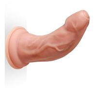 25cm Gode Réaliste Large non Coupé,6.8cm Diamètre Godemichet Anal en Silicone Souble Couche, Gode Prépuce Ventouse pour Mains Libres,Godes Plug Anal Sans Testicules Jouets Sexuels pour Homme Femme Gay