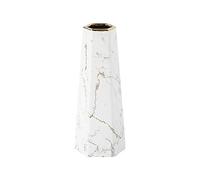 25cm Vase de Blanc Or marbre Céramique vases decoratifs Design Haut pour Maison, fête, Centre de Table de Mariage