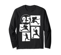 25e Anniversaire Football américain 25 Ans Homme Femme Manche Longue
