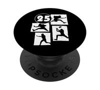 25e Anniversaire Football américain 25 Ans Homme Femme PopSockets PopGrip Adhésif