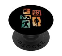 25e Anniversaire Football américain 25 Ans Homme Femme PopSockets PopGrip Adhésif