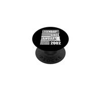 25e Anniversaire légendaire Depuis Janvier 2002 Citation d'anniversaire PopSockets PopGrip Adhésif