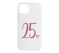25e Anniversaire, pour Femme, Vingt-Cinq Chiffres de 25 Ans Coque pour iPhone 14 Plus