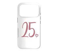 25e Anniversaire, pour Femme, Vingt-Cinq Chiffres de 25 Ans Coque pour iPhone 17 Pro