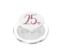 25e Anniversaire, pour Femme, Vingt-Cinq Chiffres de 25 Ans PopSockets PopGrip pour MagSafe