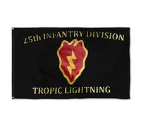 25E Division D'Infanterie Drapeaux Décoratif Drapeaux De Jardin Amusant Bannière Double Face Pour Pelouse Intérieur Vacances 3X5 Ft