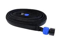 25ft Flexible Flat Soaker Hose Heavy Duty Lawn Water Saving Drip Hose | Heavy Duty Leakproof 25ft Flat Soaker Hose Saves Water By Delivering Targeted Deep Root Hydration Directly To Soil Bed