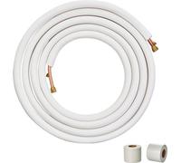 25FT Set de conduites mini split - Tubes cuivre de 1/4" et 1/2" de diamètre extérieur - Isolation à trois couches - Climatiseurs mini split, fluides frigorigènes/pompes à chaleur, HVAC - y compris les