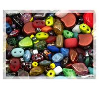 25g of all MATUBO Glass Bead MIX (SuperDuo, MiniDuo, Ginko, Rulla, Nib-Bit, Paisley), 0.5-1cm bead mix,mixed colors