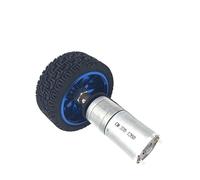 25GA-370 DC 6V 12V 24V Encoder electronic starter Gear 4mm Shaft With Mounting Bracket Coupling 65mm Wheel 12-1931 RPM IINKUEYK(108RPM_6V)