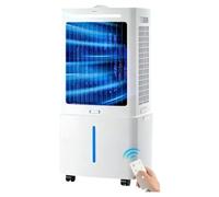 25L Refroidisseur d'air par évaporation 3 en 1 avec 3 vitesses, 4 modes, minuterie 12 h, refroidisseur d'oscillation avec réservoir， télécommande, ventilateur de pour Maison Bureau Chambre
