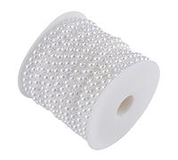 25M Cotton Cord Bead Garland String for Crafts DIY Jewelry Making Home Decor Half Round Imitation Pearl Strand Chain Decoration