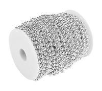 25m Guirlande de Perles Rouleau de Perles en Fil Faux Perle Guirlande DIY Mariage Cérémonie Décoration de Fête, 6mm(sliver)