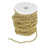 25M / Roll Galvanoplastie Perles De Fil De Perle Guirlande Chaîne Décoration De Mariage Bricolage 6Mm (Golden) Perles Gold Party,Perles D'or Filaires Pour Des Projets (Or),guirland