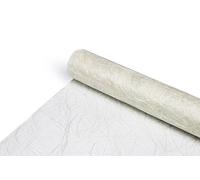 25m Sizoweb Original Chemin De Table Chemins De Table Décoration De Table Soie De Fibre 30cm / 300mm - blanc