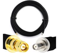 25m SMA mâle vers SMA femelle Câble coaxial - HF400 Flexible 50 Ohm Câble d'extension (équivalent LMR400 UF UltraFlex) - pour LTE CDMA GSM DCS 4G 5G 6G Mobile Signal Routeur Antenne