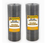 25m x 0,5 m grillage pour volière, grille métallique, grillage soudé