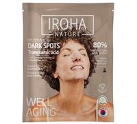 25ml IROHA nature Masque en tissu pour le visage à l'acide tranexamique contre les taches brunes (1 pièce)