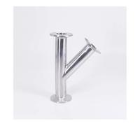 25mm 1" Pipe OD 1.5" Tri Clamp Oblique Y Shaped 3 Way SUS 304 Stainless Fitting Spliter Homebrew Beer Wine