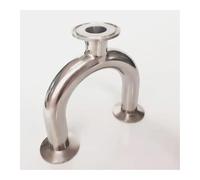 25mm 1" Pipe OD 1.5" Tri Clamp U Shaped Bend 3 Way SUS 316L Stainless Fitting Spliter Homebrew Beer