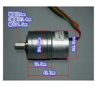 25mm 310 Gear electronic starter Full Metal Gearbox Reduction electronic starter DC 5V~12V 16RPM-41RPM Slow Speed large Torque Gear Ratio 141:1 IDGTTLDF