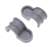 25mm Clips simples pour conduits, colliers en selle pour tuyaux 25-28 mm - Raccords plastiques pour tubes rigides et flexibles - Compatible cloueur gaz - Fixation mur/sol, attaches câble (25 pcs)