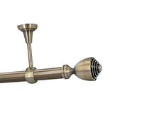 25mm Kit de tringle a rideau Metal Fixation au Plafond Laiton Antique 280 cm Aura