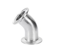 25mm Pipe OD & 1.5" Tri Clamp 45 Degree Elbow 316L Stainless Fitting Connector Homebrew