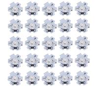 25PCS 1W 5V LED Chip Bulb, 200LM High Power LED Lamp Beads, High Bead Light Source Chip with Aluminum Plate for Headlights, Spotlights (Warm White 30003200K) (Green Light)