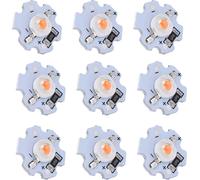 25Pcs 5V LED Chips 200LM 1W High Power LED Lamp Beads for DIY Lighting FixturesPink Light 380?840NM