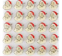 25pcs Broche Pin Badge Fête de Noël LED Luminous Party DIY Decorationanta Claus Claus