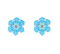 25Pcs Broches de Broche de Noël LED de Lumière Clignotante Flocon de Neige s Lumineuses De Noël LED Badges Lumineux de Vacances Party Favors Fournitures