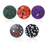 25pcs Caches de Capteur pour Libre 2/3, 5 Styles de Patchs Adhésifs pour Capteur à Motif Halloween Autocollants de Capteur Imperméables et Résistants à la Transpiration pour Libre 2 Libre 3