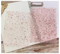 25Pcs Color Glitter Sequin Lace Gauze Art Paper Scrapbooking Decorate DIY Junk Journal Planner Collage Background Material(Rose Gold)